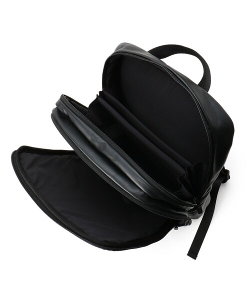 BASECONTROL(ベースコントロール)の「◆撥水リアルレザー ボックス型 薄マチ バックパック(バックパック/リュック・メンズ・ブラック・99)」の11枚目の写真