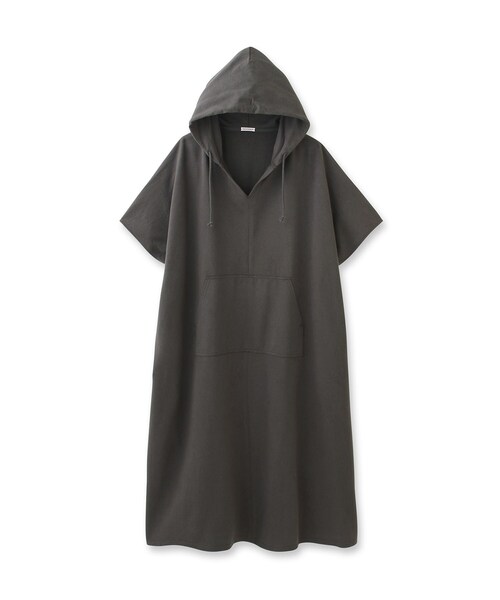 DRESSTERIOR（ドレステリア）の「◆製品染めフーテッドチュニック（チュニック・レディース・チャコールグレー/ベージュ・38）」の3枚目の写真