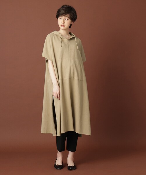 DRESSTERIOR（ドレステリア）の「◆製品染めフーテッドチュニック（チュニック・レディース・チャコールグレー/ベージュ・38）」の12枚目の写真