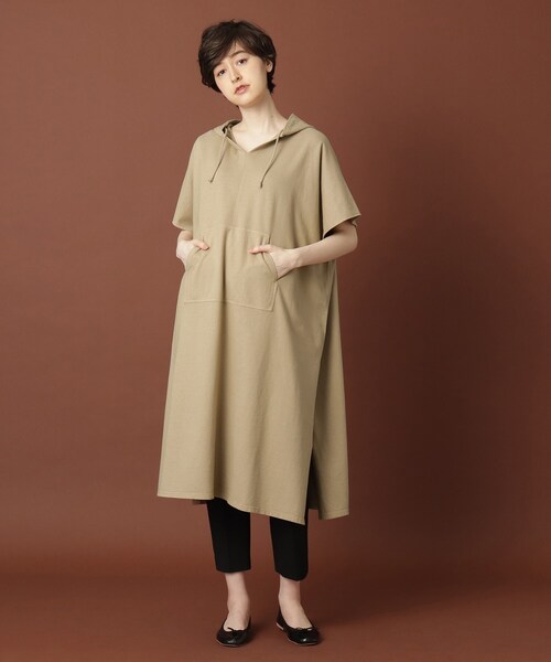 DRESSTERIOR（ドレステリア）の「◆製品染めフーテッドチュニック（チュニック・レディース・チャコールグレー/ベージュ・38）」の14枚目の写真