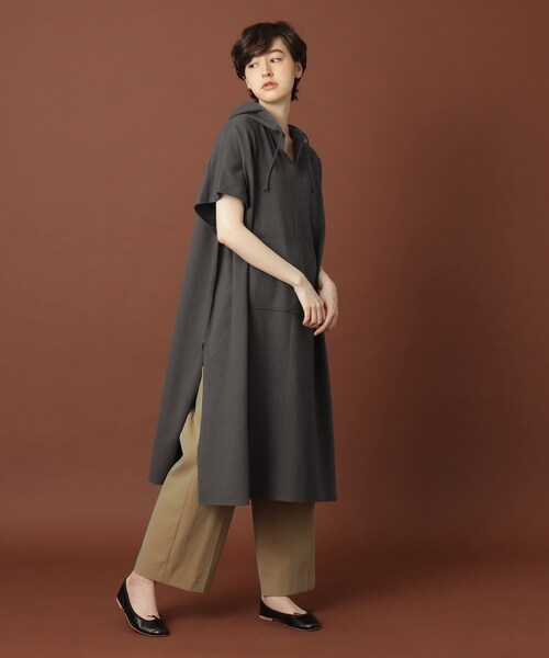 DRESSTERIOR（ドレステリア）の「◆製品染めフーテッドチュニック（チュニック・レディース・チャコールグレー/ベージュ・38）」の15枚目の写真