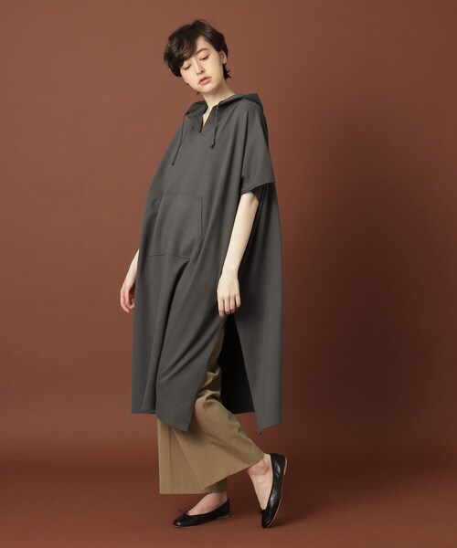 DRESSTERIOR（ドレステリア）の「◆製品染めフーテッドチュニック（チュニック・レディース・チャコールグレー/ベージュ・38）」の16枚目の写真