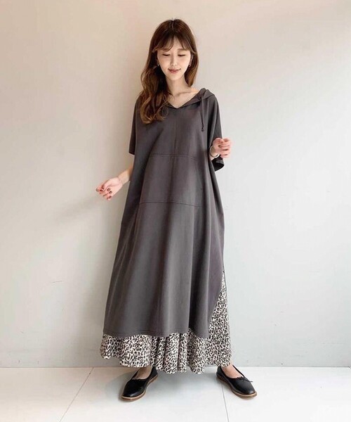 DRESSTERIOR（ドレステリア）の「◆製品染めフーテッドチュニック（チュニック・レディース・チャコールグレー/ベージュ・38）」の19枚目の写真