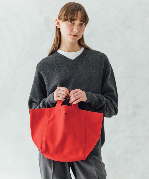 ORCIVAL（オーシバル）の「【ORCIVAL】キャンバストートバッグ 小（トートバッグ・レディース・グレー/ブラック/ベージュ/レッド/オリーブ・ONE SIZE）」の5枚目の写真