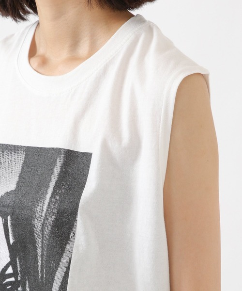 ALAND（エーランド）の「3.3 Field Trip／MONO PRINTノースリーブ　2218870（Tシャツ/カットソー・レディース・ブラック/アイボリー/カーキ・FREE）」の16枚目の写真