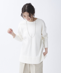 【BRAHMIN】バックレースアップオーバーシルエットニット