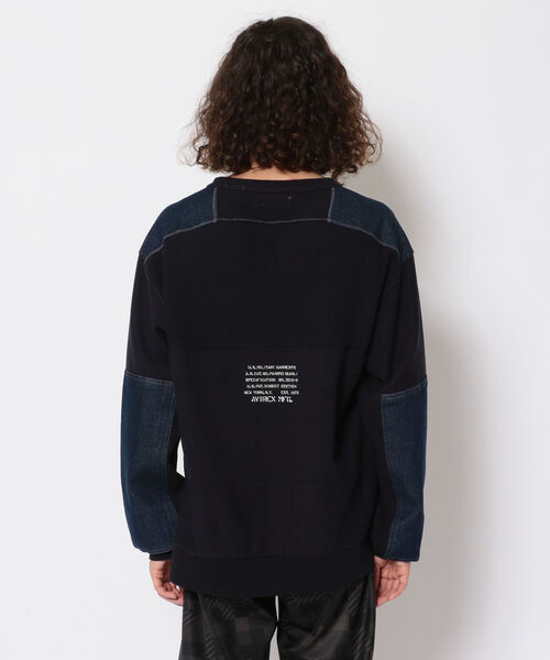AVIREX（アヴィレックス）の「【TYPE BLUE/タイプブルー】 長袖 コンバット ワッフル Tシャツ / LONG SLEEVE COMBAT WAFFLE T-SHIRT / アヴィレックス / AVIREX（Tシャツ/カットソー・メンズ・ネイビー/ナチュラル・X-LARGE/XX-LARGE/MEDIUM/LARGE）」の9枚目の写真