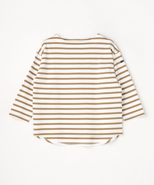 Grand PARK（グランドパーク）の「国産デラヴェボーダー天竺Ｔシャツ（Tシャツ/カットソー・レディース・グレー×ホワイト/ホワイト系その他/ネイビー×ホワイト・FREE）」の2枚目の写真