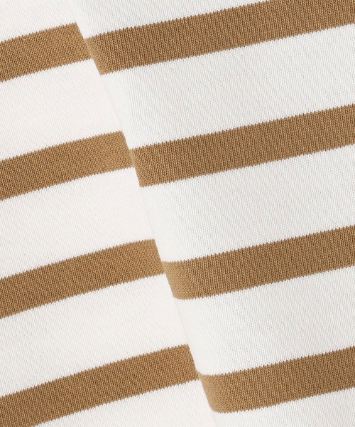 Grand PARK（グランドパーク）の「国産デラヴェボーダー天竺Ｔシャツ（Tシャツ/カットソー・レディース・グレー×ホワイト/ホワイト系その他/ネイビー×ホワイト・FREE）」の11枚目の写真