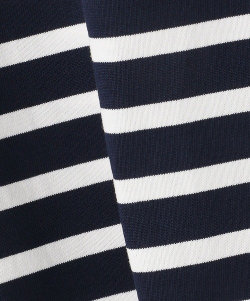 Grand PARK（グランドパーク）の「国産デラヴェボーダー天竺Ｔシャツ（Tシャツ/カットソー・レディース・グレー×ホワイト/ホワイト系その他/ネイビー×ホワイト・FREE）」の13枚目の写真