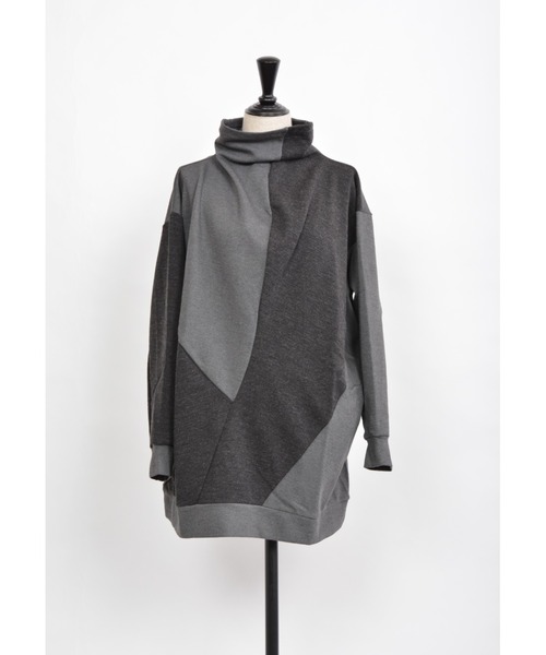 gomme（ゴム）の「ウォームポンチ　リラックスＴ（Tシャツ/カットソー・レディース・ブラック/グレー/カーキ・MEDIUM）」の2枚目の写真