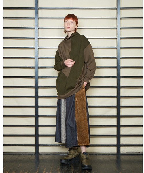 gomme（ゴム）の「ウォームポンチ　リラックスＴ（Tシャツ/カットソー・レディース・ブラック/グレー/カーキ・MEDIUM）」の5枚目の写真