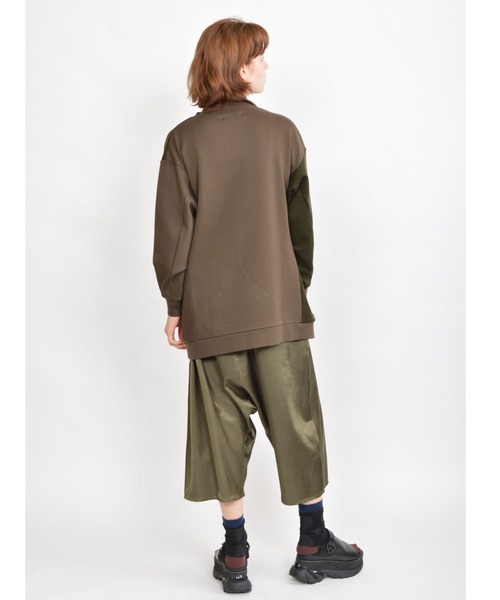 gomme（ゴム）の「ウォームポンチ　リラックスＴ（Tシャツ/カットソー・レディース・ブラック/グレー/カーキ・MEDIUM）」の11枚目の写真