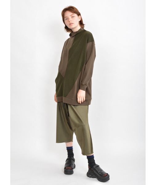 gomme（ゴム）の「ウォームポンチ　リラックスＴ（Tシャツ/カットソー・レディース・ブラック/グレー/カーキ・MEDIUM）」の10枚目の写真