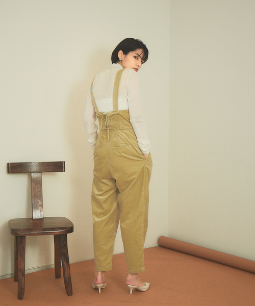 Rouge vif Anna(ルージュヴィフアンナ)の「【WEB限定】コーデュロイ3WAYサロペット(サロペット/オーバーオール・レディース・ピンク/グリーン・38/36)」の3枚目の写真
