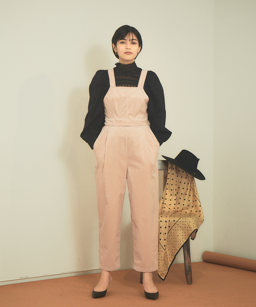 Rouge vif Anna(ルージュヴィフアンナ)の「【WEB限定】コーデュロイ3WAYサロペット(サロペット/オーバーオール・レディース・ピンク/グリーン・38/36)」の14枚目の写真
