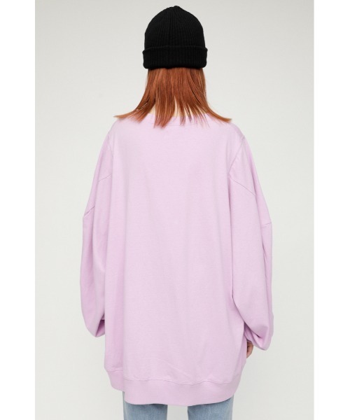 SLY(スライ)の「OVER SOLID SLEEVE TOPS/オーバーサイズトップス(スウェット・レディース・ピンク/アイボリー/ブラック・FREE)」の20枚目の写真