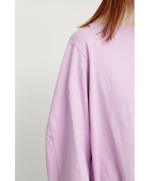 SLY(スライ)の「OVER SOLID SLEEVE TOPS/オーバーサイズトップス(スウェット・レディース・ピンク/アイボリー/ブラック・FREE)」の21枚目の写真