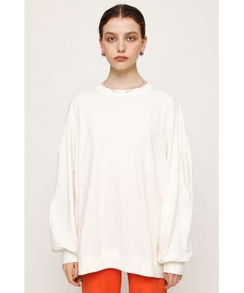 SLY(スライ)の「OVER SOLID SLEEVE TOPS/オーバーサイズトップス(スウェット・レディース・ピンク/アイボリー/ブラック・FREE)」の15枚目の写真