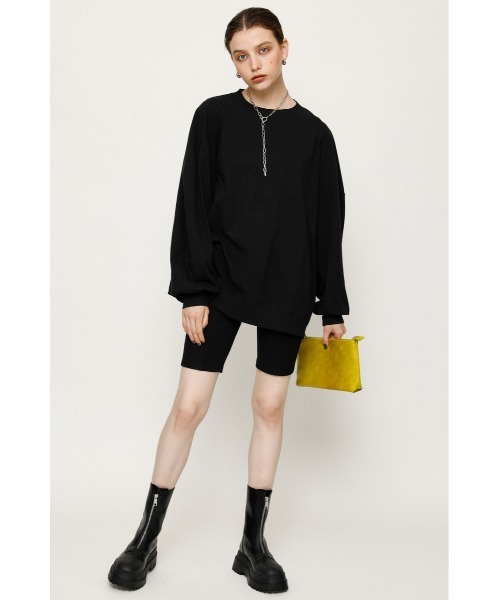 SLY(スライ)の「OVER SOLID SLEEVE TOPS/オーバーサイズトップス(スウェット・レディース・ピンク/アイボリー/ブラック・FREE)」の12枚目の写真