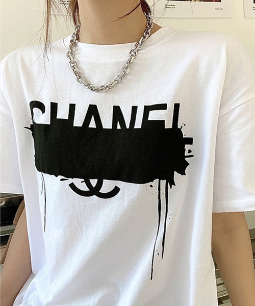 shopnikoniko(ショップニコニコ)の「パロディー Tシャツ(Tシャツ/カットソー・レディース・ホワイト/ブラック・フリー)」の3枚目の写真