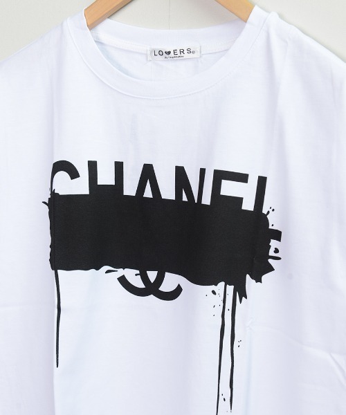 shopnikoniko(ショップニコニコ)の「パロディー Tシャツ(Tシャツ/カットソー・レディース・ホワイト/ブラック・フリー)」の5枚目の写真