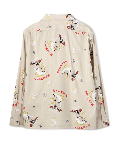 Schott ショット シロクマ ポーラーベア　長袖 アロハ シャツ XL 新品□ショット schott 長袖アロハシャツ アラスカ ポーラー