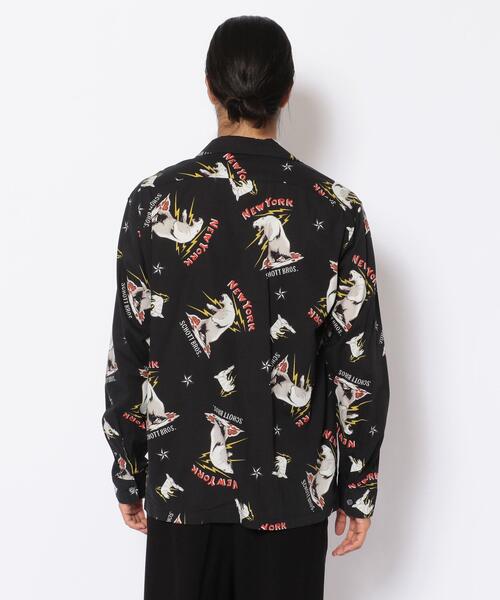 schott(ショット)の「Schott/ショット/LS HAWAIIAN SHIRT POLER BEAR/ハワイアンシャツ ポーラーベア(シャツ/ブラウス・メンズ・ブラック/キャメル/アイボリー・LARGE/SMALL/X-LARGE/MEDIUM/XX-LARGE)」の11枚目の写真