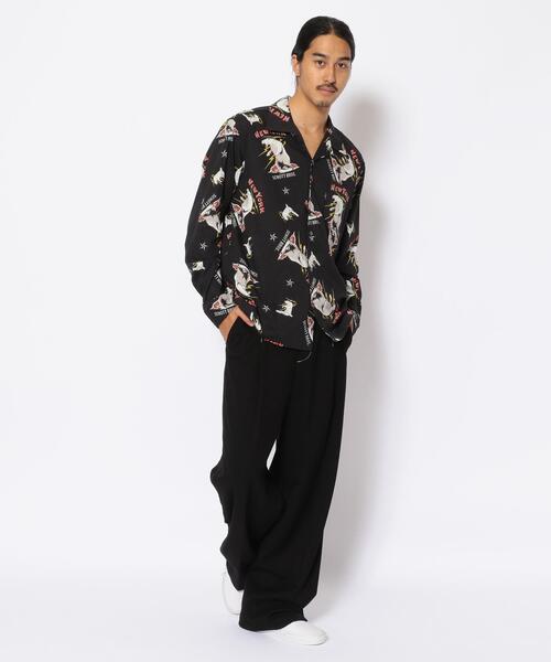 schott(ショット)の「Schott/ショット/LS HAWAIIAN SHIRT POLER BEAR/ハワイアンシャツ ポーラーベア(シャツ/ブラウス・メンズ・ブラック/キャメル/アイボリー・LARGE/SMALL/X-LARGE/MEDIUM/XX-LARGE)」の17枚目の写真