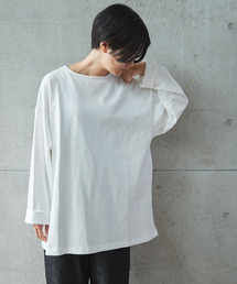 aimer le mieux | aimer 天竺バスク　ムジ／ボーダー長袖Ｔシャツ(Tシャツ/カットソー)