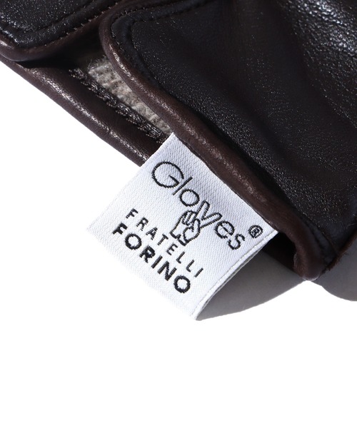Gloves（グローブス）の「GLOVES/グローブス MEN'S SMART PHONE LAMB GLOVES-78SM 手袋 レザーグローブ イタリア製 スマートフォン対応（手袋・メンズ・ブラック/ブラウン・8.5/8）」の11枚目の写真