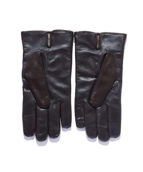 Gloves（グローブス）の「GLOVES/グローブス MEN'S SMART PHONE LAMB GLOVES-78SM 手袋 レザーグローブ イタリア製 スマートフォン対応（手袋・メンズ・ブラック/ブラウン・8.5/8）」の10枚目の写真