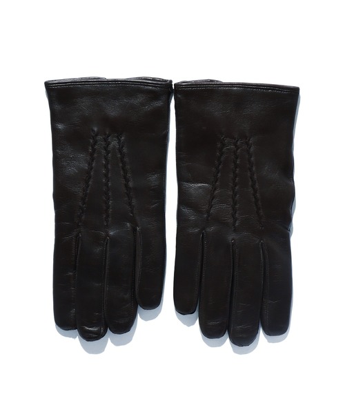 Gloves（グローブス）の「GLOVES/グローブス MEN'S SMART PHONE LAMB GLOVES-78SM 手袋 レザーグローブ イタリア製 スマートフォン対応（手袋・メンズ・ブラック/ブラウン・8.5/8）」の7枚目の写真