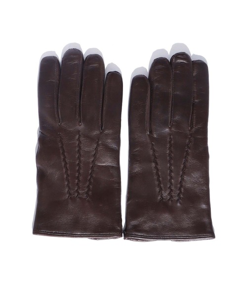 Gloves（グローブス）の「GLOVES/グローブス MEN'S SMART PHONE LAMB GLOVES-78SM 手袋 レザーグローブ イタリア製 スマートフォン対応（手袋・メンズ・ブラック/ブラウン・8.5/8）」の21枚目の写真