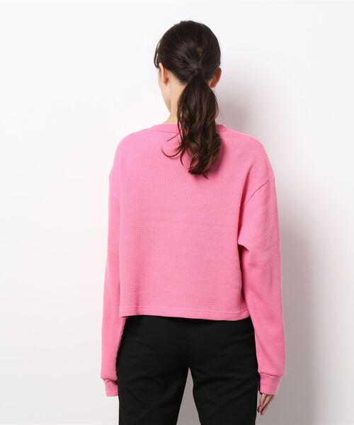 LOWRYS FARM(ローリーズファーム)の「StanRayワッフルロンT 219733(Tシャツ/カットソー・レディース・ホワイト/ピンク・FREE)」の5枚目の写真