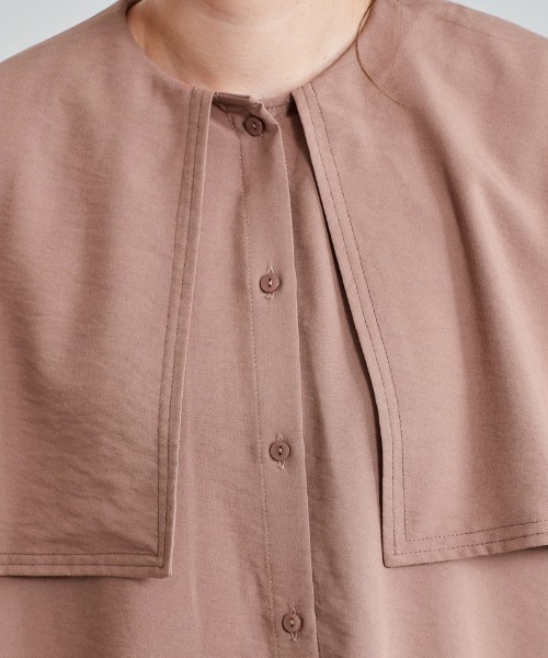 cepo（セポ）の「セーラーカラーシャツ（シャツ/ブラウス・レディース・ブラック/ベージュ/ピンク・M）」の12枚目の写真