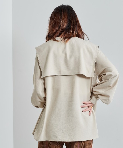 cepo（セポ）の「セーラーカラーシャツ（シャツ/ブラウス・レディース・ブラック/ベージュ/ピンク・M）」の22枚目の写真