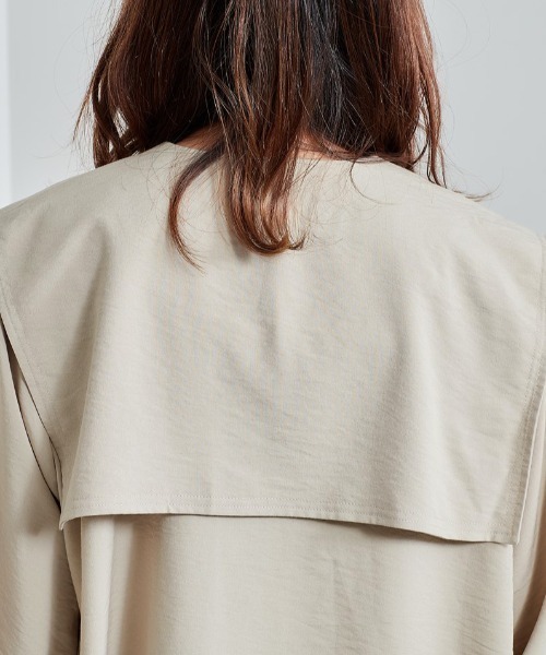 cepo（セポ）の「セーラーカラーシャツ（シャツ/ブラウス・レディース・ブラック/ベージュ/ピンク・M）」の21枚目の写真