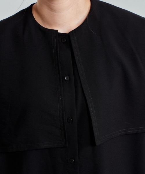 cepo（セポ）の「セーラーカラーシャツ（シャツ/ブラウス・レディース・ブラック/ベージュ/ピンク・M）」の19枚目の写真