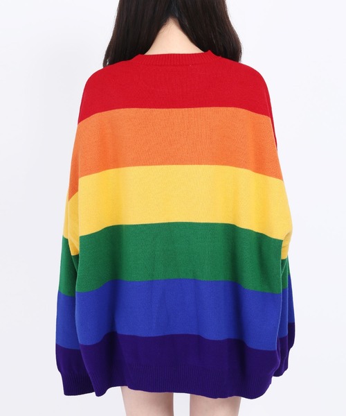 WC（ダブル シー）の「レインボービッグニット（ニット/セーター・レディース・その他/レインボー・FREE）」の5枚目の写真