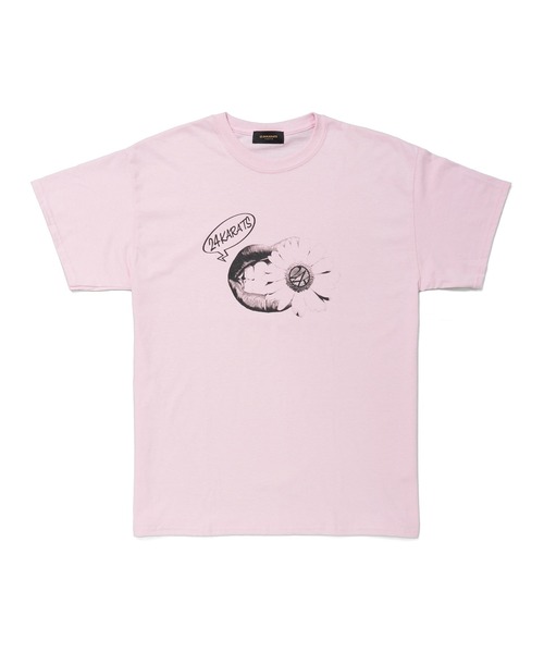 24karats（トゥウェンティーフォーカラッツ）の「Mouth Tee SS（Tシャツ/カットソー・メンズ・ホワイト/ブラック/ピンク・SMALL/MEDIUM/LARGE/X-LARGE）」の3枚目の写真