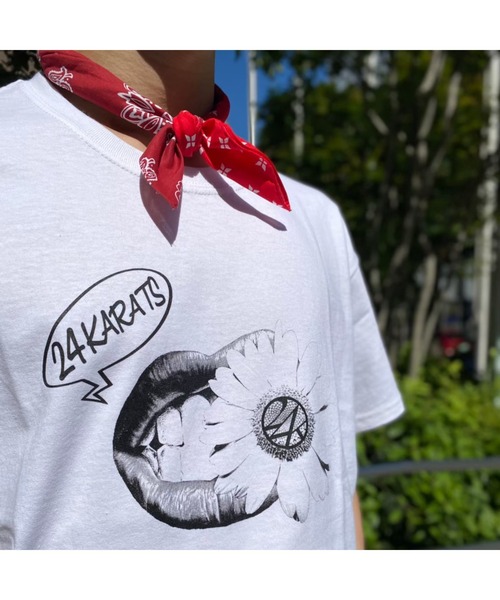 24karats（トゥウェンティーフォーカラッツ）の「Mouth Tee SS（Tシャツ/カットソー・メンズ・ホワイト/ブラック/ピンク・SMALL/MEDIUM/LARGE/X-LARGE）」の16枚目の写真