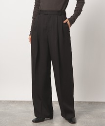 BABYLONE | BABYLONE / スパンツイルHWワイドパンツ(スラックス)