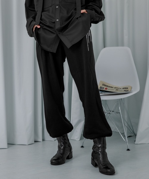 Adoon plain(アドーンプレーン)の「【Adoon plain】スウェットパンツ(スウェットパンツ・メンズ・ライトグレー/ブラック・SMALL/MEDIUM/LARGE)」の1枚目の写真