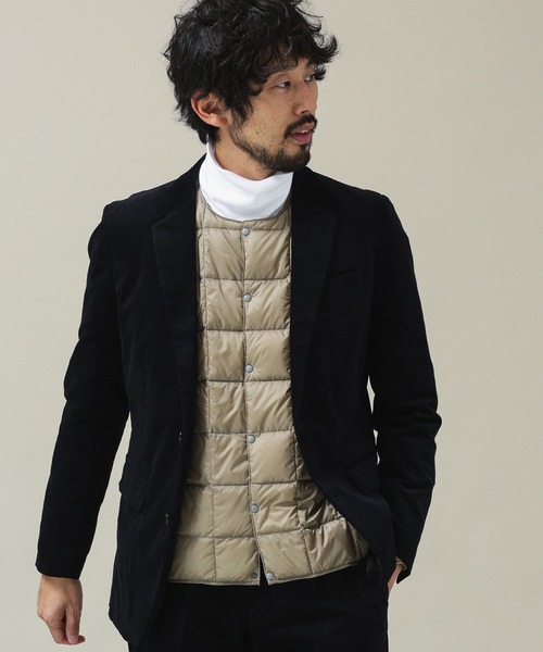 TAION（タイオン）の「《WEB限定》TAION/クルーネックボタンダウンジャケット（ダウンジャケット/コート・メンズ・ブラック/チャコール/ネイビー/カーキ/オフホワイト/サンドベージュ・L/M/S）」の12枚目の写真