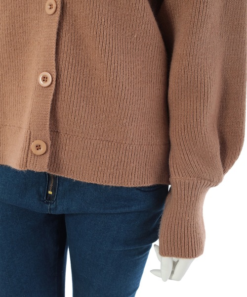 fifth（フィフス）の「ボリューム袖ハイネックニットカーディガン（カーディガン/ボレロ・レディース・ブラック/グレー/キャメル・MEDIUM）」の11枚目の写真