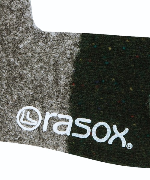 rasox（ラソックス）の「rasox（ラソックス）/パネルパターン・クルー ソックス 靴下 ルームソックス（ソックス/靴下・レディース・グレー/イエロー/ネイビー/モカ・LARGE/MEDIUM/SMALL）」の6枚目の写真