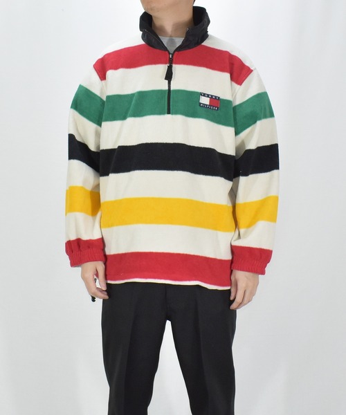TOMMY HILFIGER（トミーヒルフィガー）の「【ヴィンテージ古着】TOMMY HILFIGER/トミーヒルフィガー ロゴ ハーフジップ フリース（その他トップス・メンズ・その他・X-LARGE）」の7枚目の写真