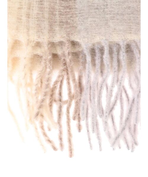 LAGUNAMOON（ラグナムーン）の「【LELLE】ウールチェックストール（ストール/ショール・レディース・ベージュ・FREE）」の6枚目の写真