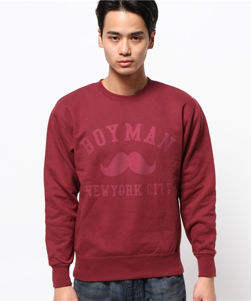OUTLET（アウトレット）の「【WHO'S WHO gallery】BYIVYSWEAT（スウェット・メンズ・ワイン・MEDIUM/SMALL）」の9枚目の写真